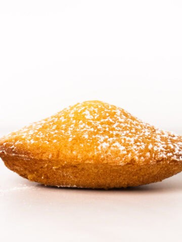 entire madeleine on a white background.