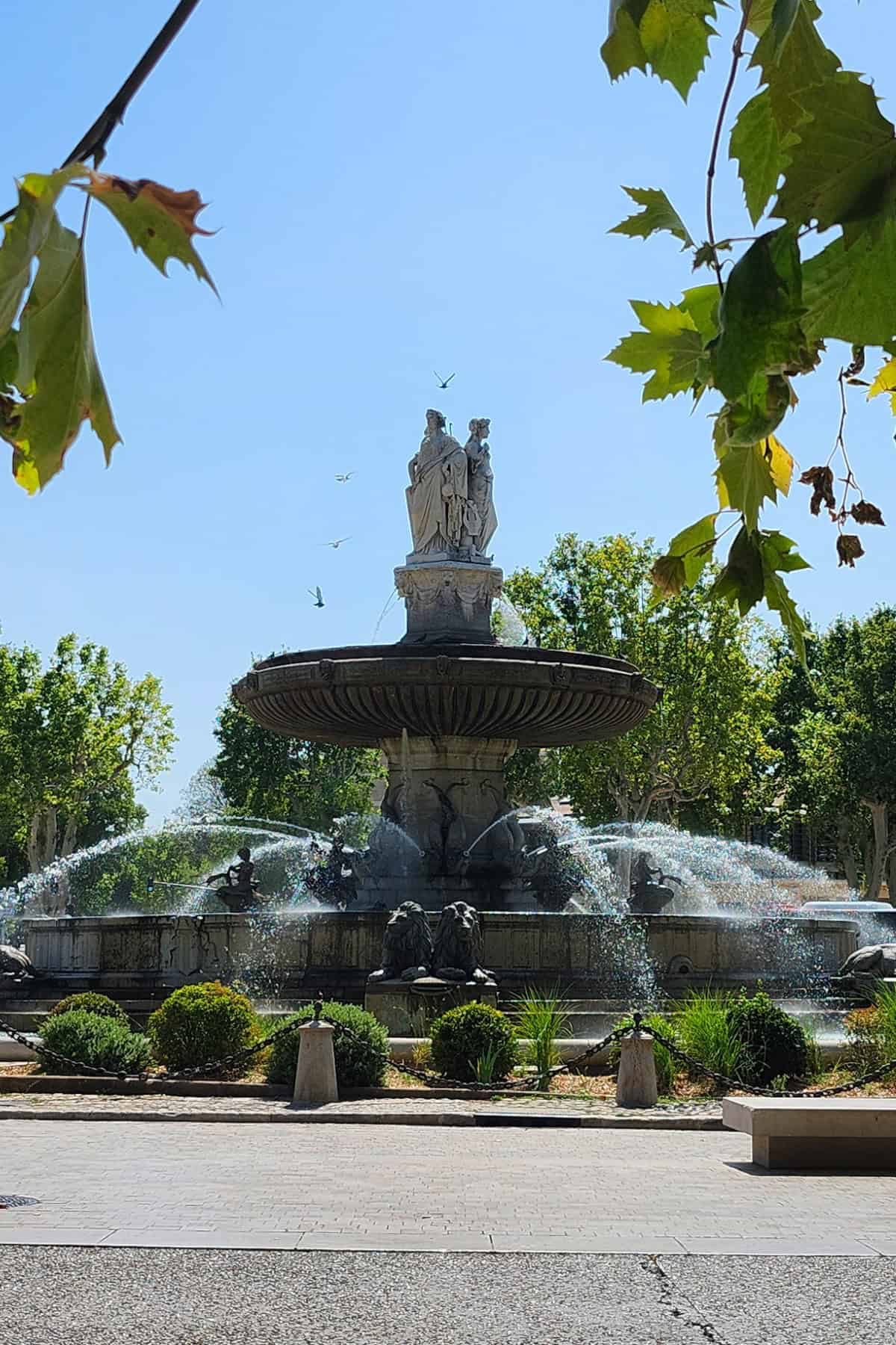 la rotonde round about in Aix en Provence, France. 